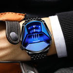 Elegant Men's Quartz Wristwatch with Diamond Surface