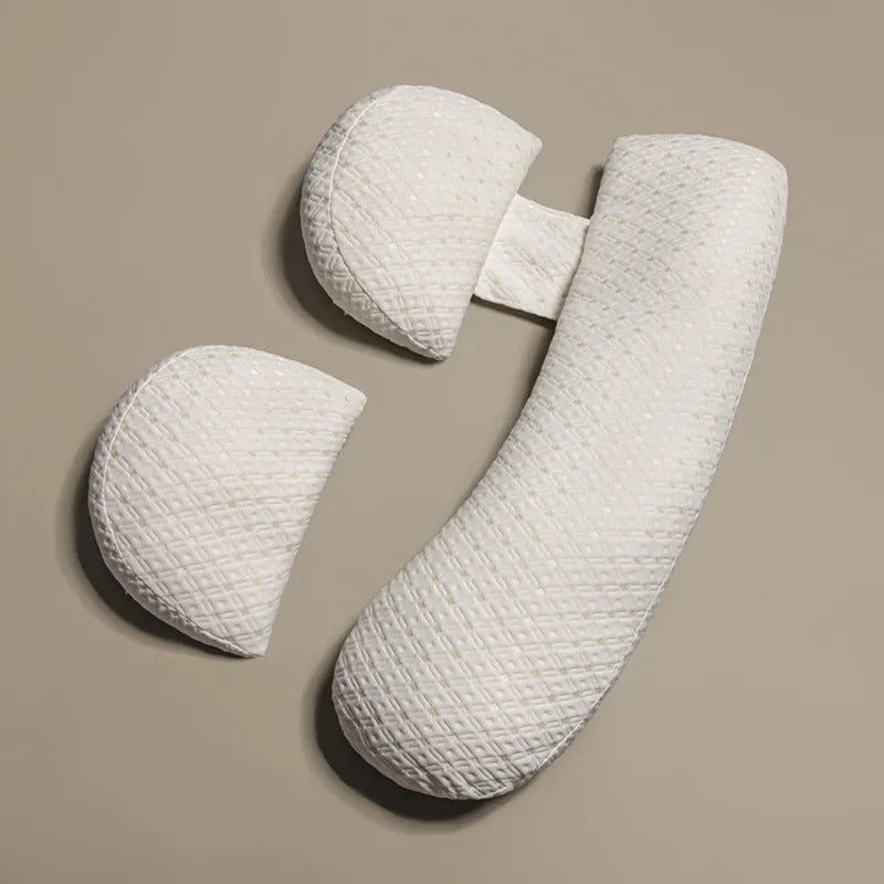 U-Shaped Pregnancy Pillow - Full Body Support & Washable Cover