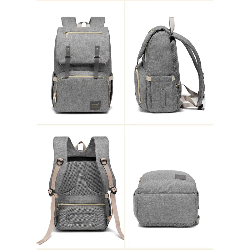 Baby Diaper Backpack with USB – Backpack for Bottle Warmer and Charging Function