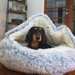 Cozy Pet Cave with Hood - The Perfect Retreat for Dogs and Cats
