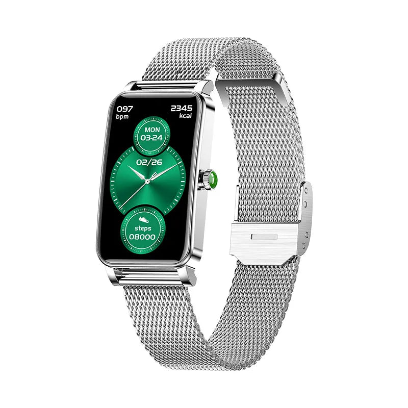 Elegant Smartwatch with Fitness Tracking and Notifications