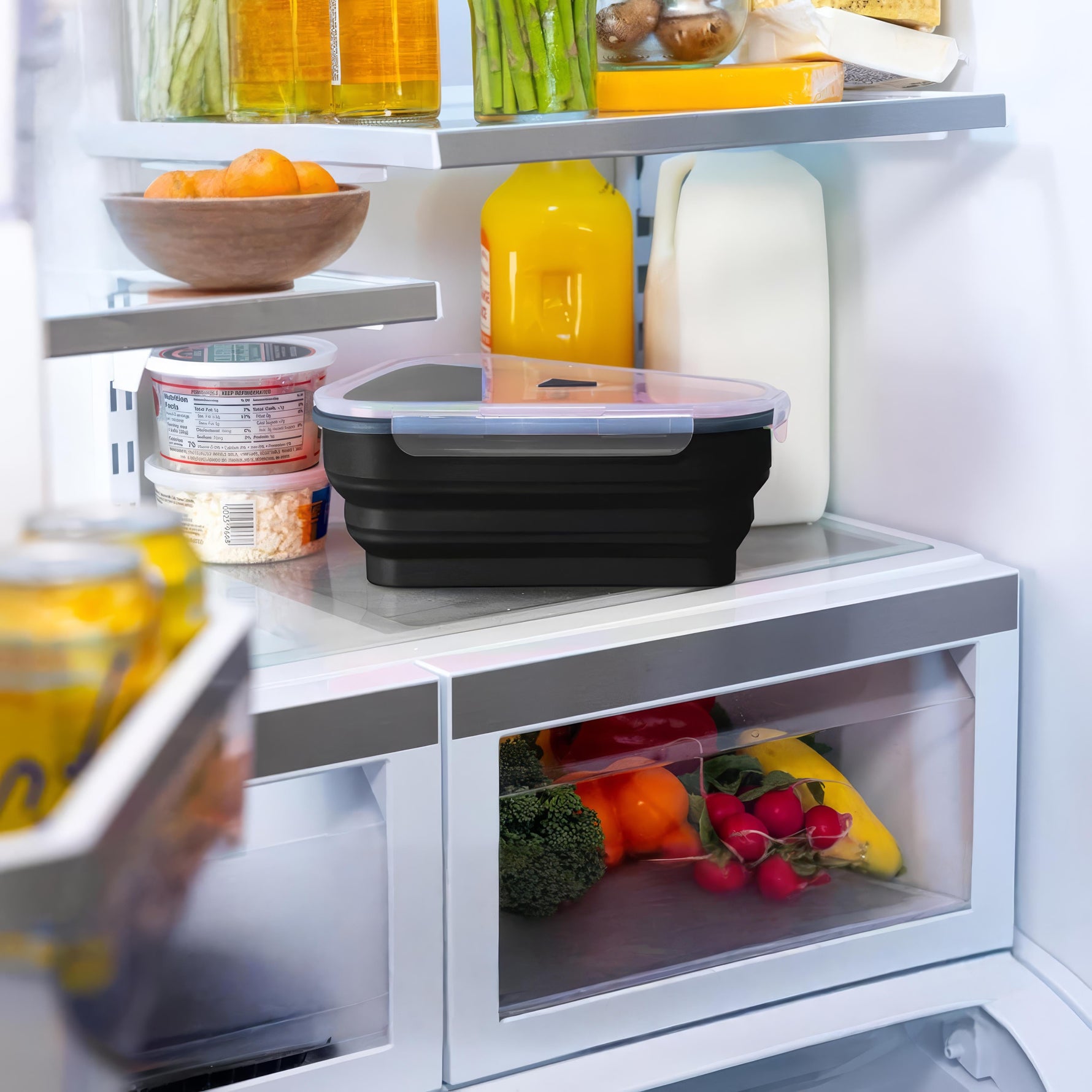 Smart Silicone Pizza Box for easy storage