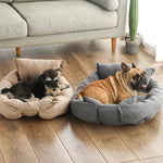 Versatile 3-in-1 Pet Bed – Sofa, Mat, or Snuggle Cave