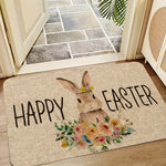 Frühlingszauber Fußmatte | Rutschfest & Pflegeleicht | Hasendesign für Eingang & Schlafzimmer 40x60–60x90 cm