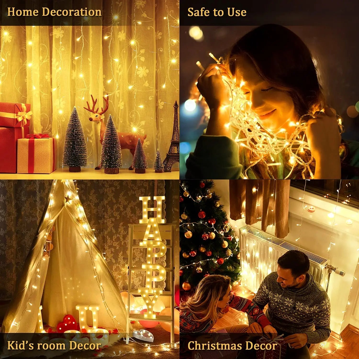 GlanzLicht Rechargeable LED String Lights | Warm White & Multicolored | 1–10 m Length | Perfect for Parties, Weddings & Indoor/Outdoor Decoration