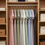 Practical non-slip metal hangers for perfect organization (5 pieces)