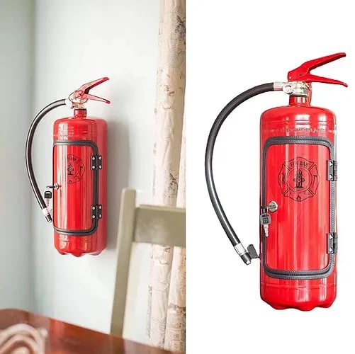 Mini-Bar im Feuerlöscher-Design – Einzigartiges Geschenkset