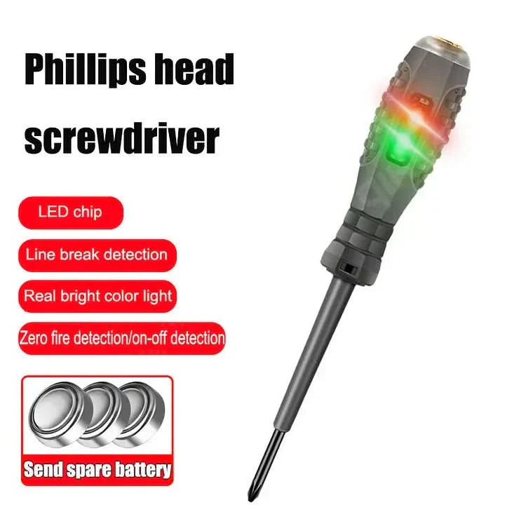 2-in-1 High Torque Magnetic Screwdriver with Voltage Detector