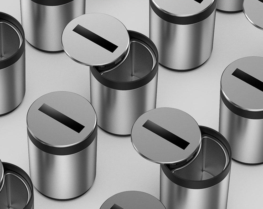 Eleganter automatischer Aschenbecher – umweltfreundliches Design