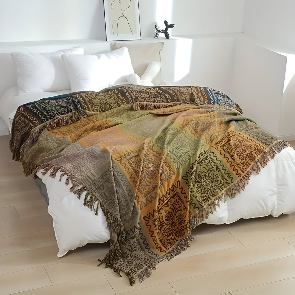Boho Tassel Blanket for a Cozy Home