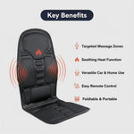 Warming Massage Cushion for Chair and Car - Pure Relaxation