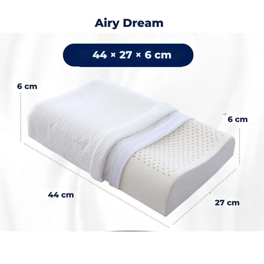 Natural Latex Neck Support Pillow - Orthopedic Pillow for Neck Pain - Comfortable and Supportive - Better Sleep