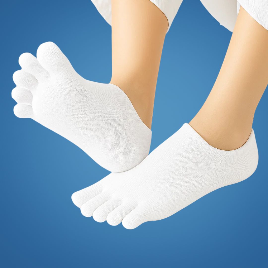 Invisible Toe Socks for Women – Non-Slip, Breathable Mesh, Low Cut, Blister Prevention and All-Day Freshness