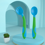 Ergonomic Baby Cutlery Set with Non-Slip Spoon and Fork for Children