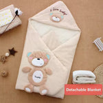Hooded Swaddle Blanket for Babies – Cozy Sleeping Bag for Newborns