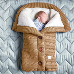 Lined Baby Sleeping Bag with Hood – Soft Knitted Fabric