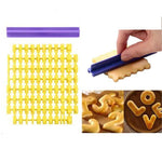 Cookie stamps with letters