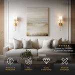 Cordless Wall Lamp with Remote Control – No Drilling Required