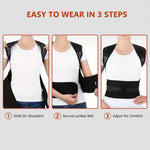 Ergonomic Back Support Belt with Magnetic Field - Adjustable Fit