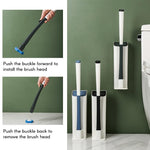Toilet Brush with Disposable Sponge Heads – Hygienic Cleaning System
