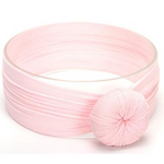 Knotted Bow Headband for Girls - Soft Baby Turban Headband