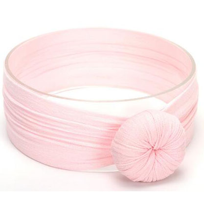 Knotted Bow Headband for Girls - Soft Baby Turban Headband