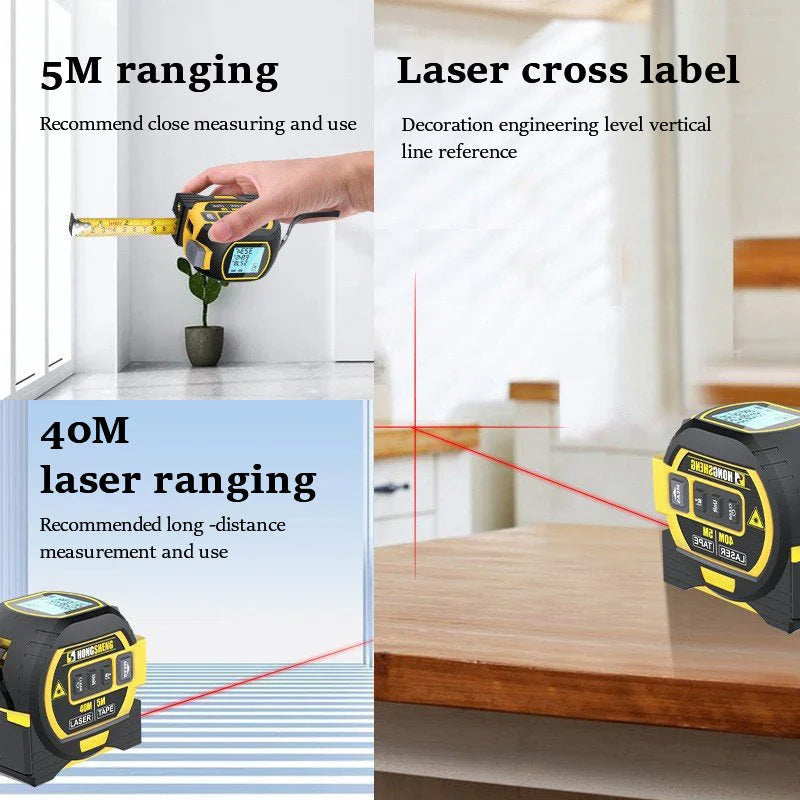 3-in-1 Infrarot-Laser-Messband