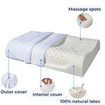 Natural Latex Neck Support Pillow - Orthopedic Pillow for Neck Pain - Comfortable and Supportive - Better Sleep