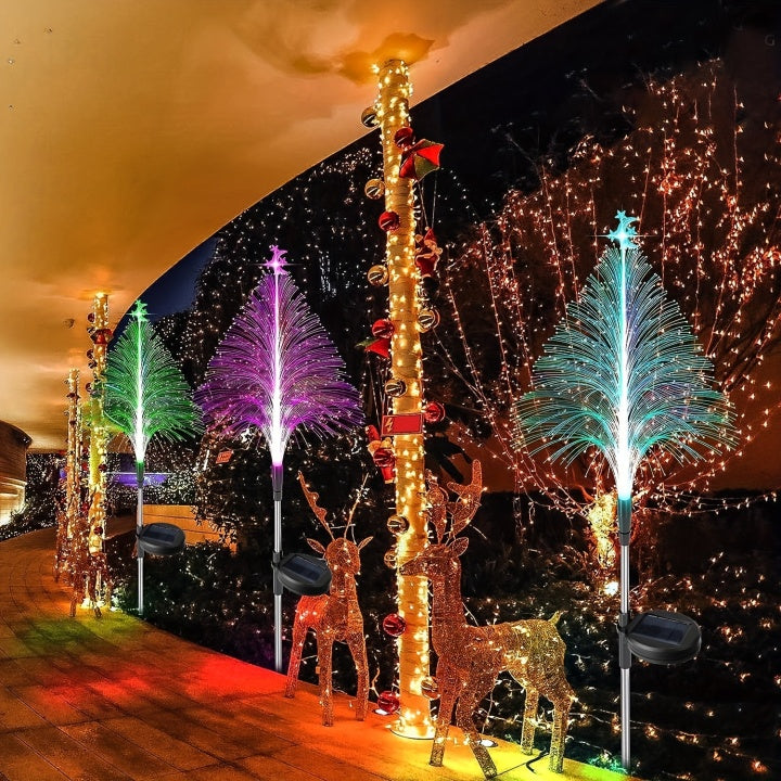 Lichtgarten Solar Set – 3 Solar-Powered LED Garden Lights with Colour Change