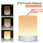 Bunte LED Nachtlampe mit Bluetooth Touchpad und kabellosem Lautsprecher