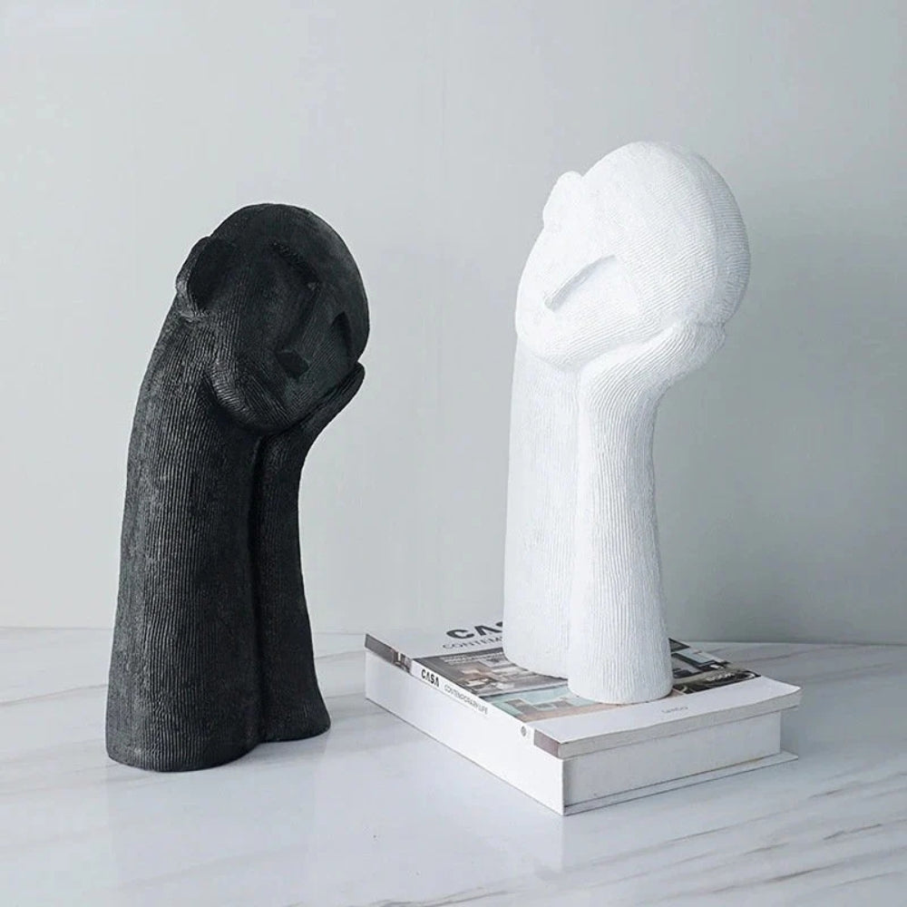 Sculpture of a reclining abstract figure
