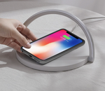 Modern Bedside Lamp with Wireless Charger