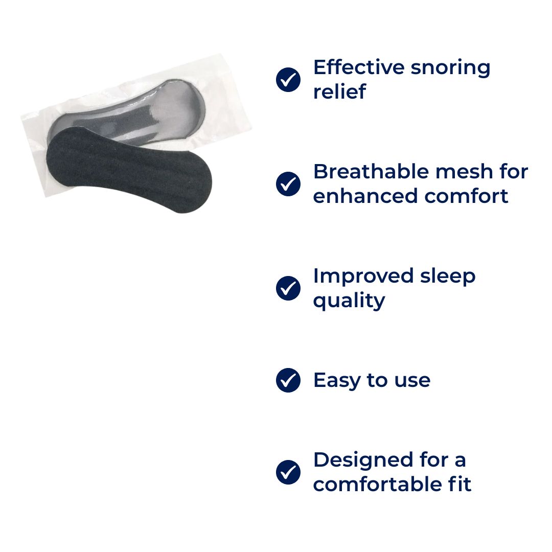 Nasal Strips for Snoring – Breathable Mesh for Restful Sleep