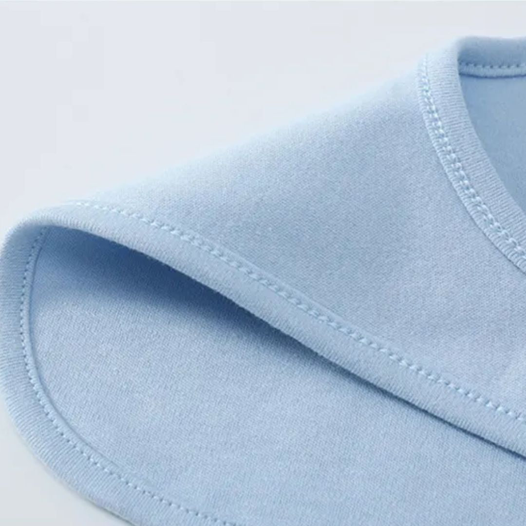 Absorbent Baby Bibs Made of Soft Cotton – Skin-Friendly with Snap Fastener