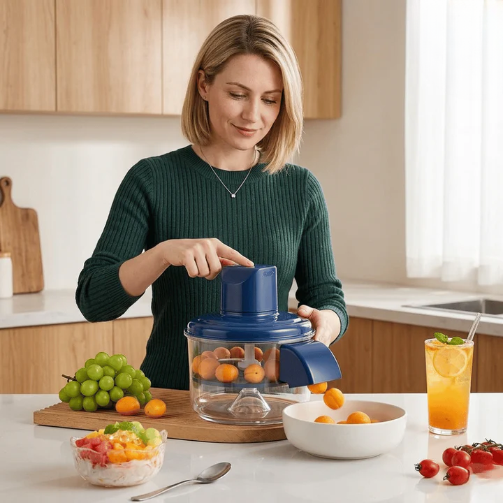 Electric Vegetable Chopper with 5-Blade Knife