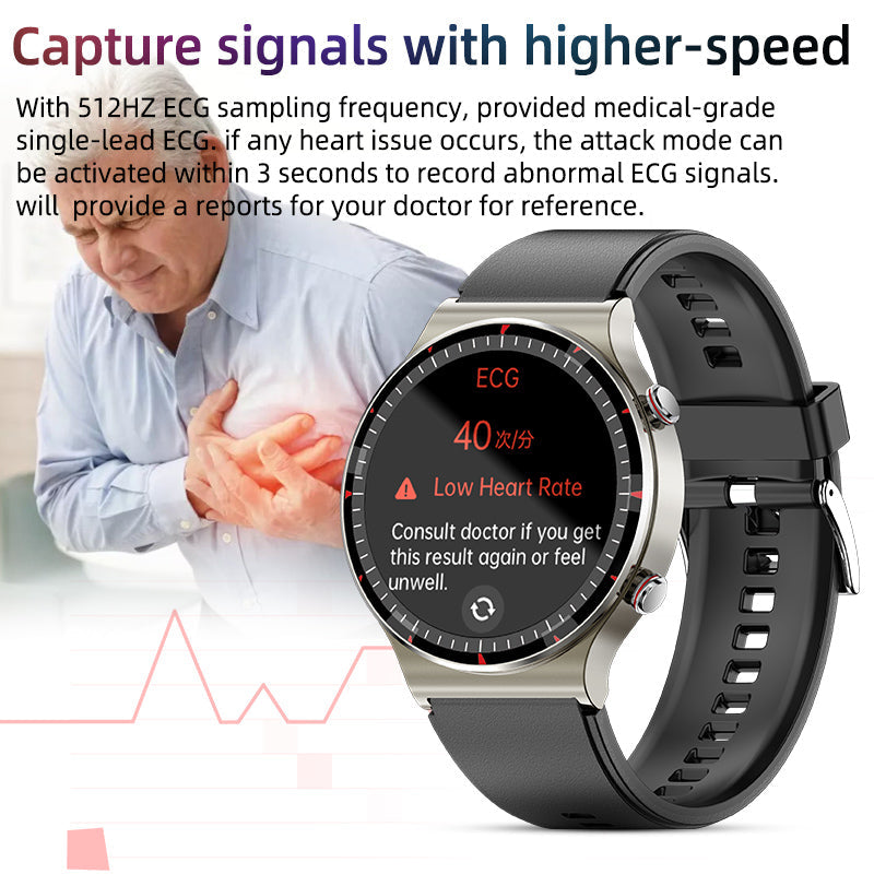 Medizinische Smartwatch mit EKG-Funktion und KI-Analyse