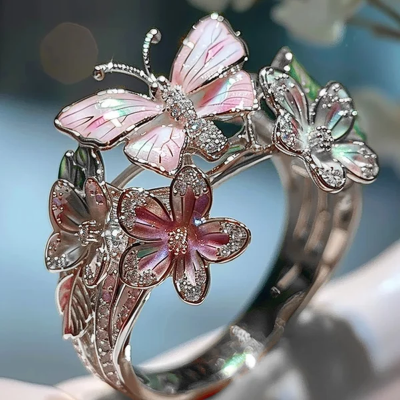 Ring with Butterfly Blossom