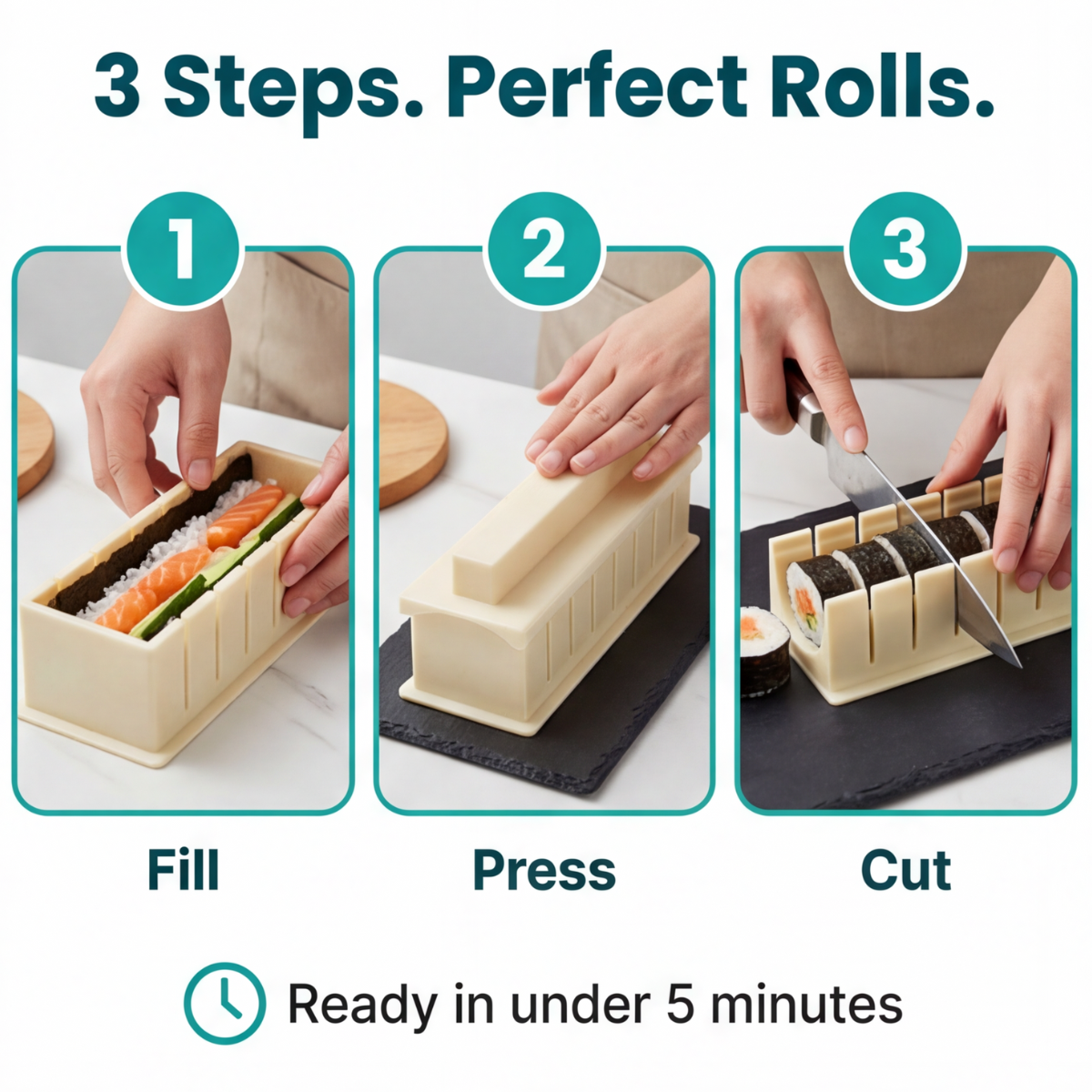Sushi Mold Set – Perfect Rolls Without Special Skills