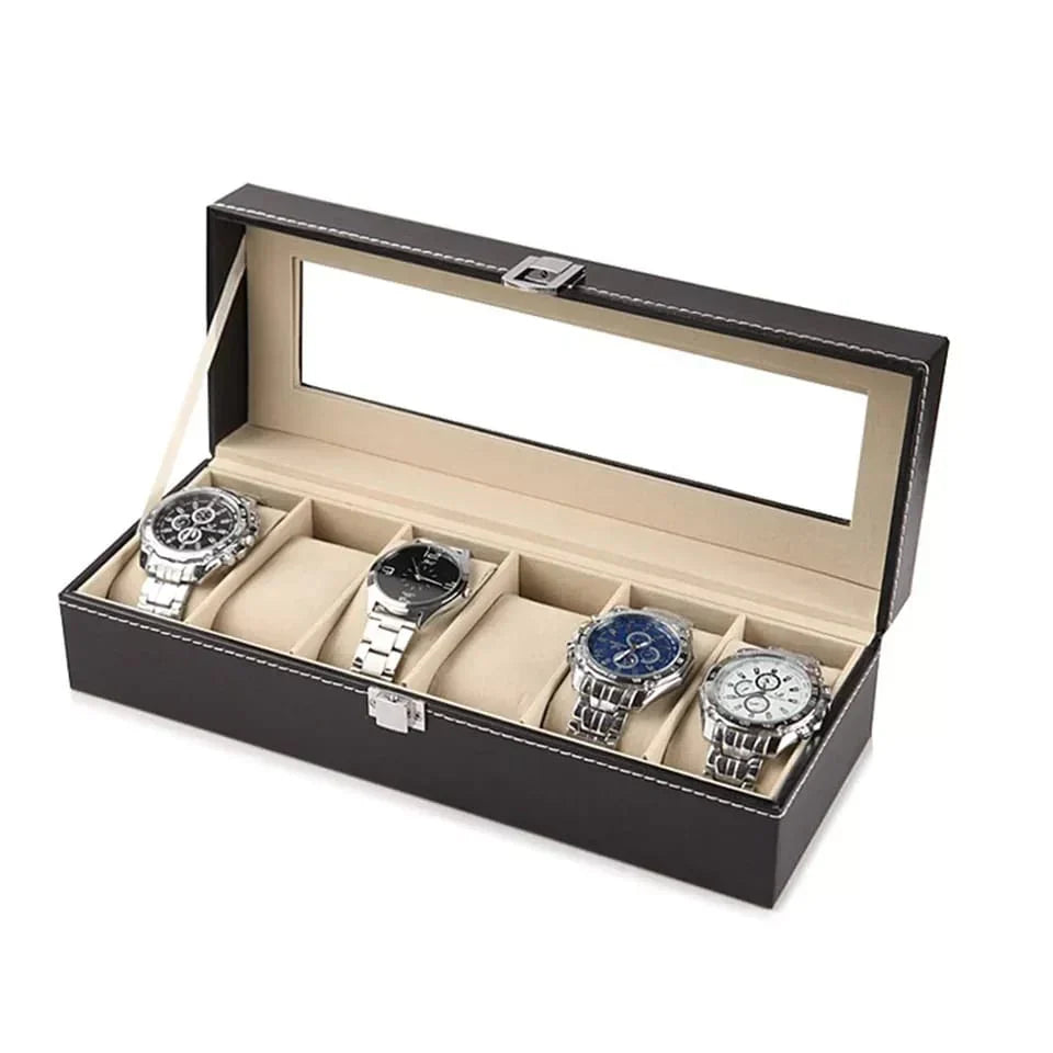 Eleganter 6-12 Slots Uhren Organizer von LuxWatch
