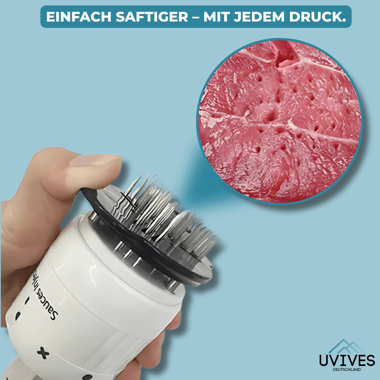FleischGenuss - 2 in 1 Marinaden-Injektor und Zartmacher