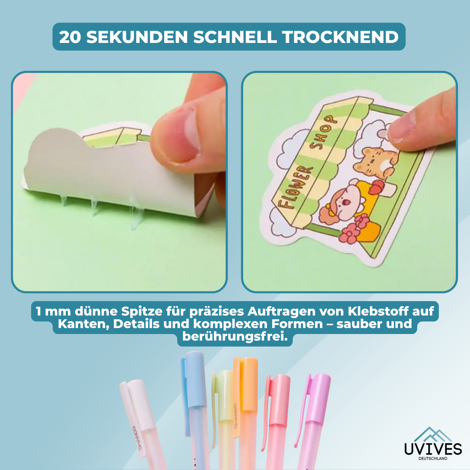 Präzisionskleber – Perfekt für jedes Bastelprojekt (6er Set)