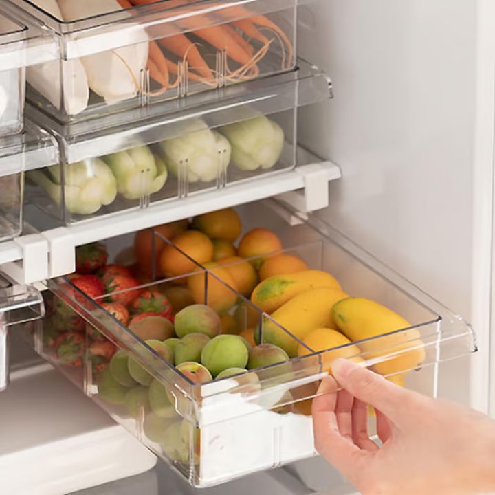 Praktischer Kühlschrank-Organizer für mehr Stauraum