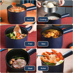 Portable Electric Hot Pot, Non-stick, 1.8L