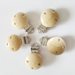 DIY Baby Accessories Wooden Clip with Metal Clasp for Baby Equipment