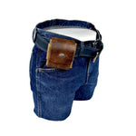 Leder- und Canvas-Bushcraft-Tasche