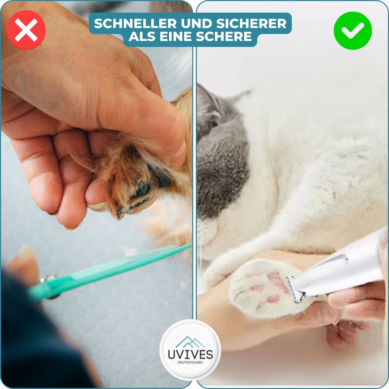 PawsPerfect - Elektrischer Trimmer für Haustiere