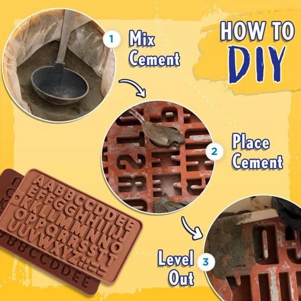Concrete Alphabet Mold – Letter Casting Mold