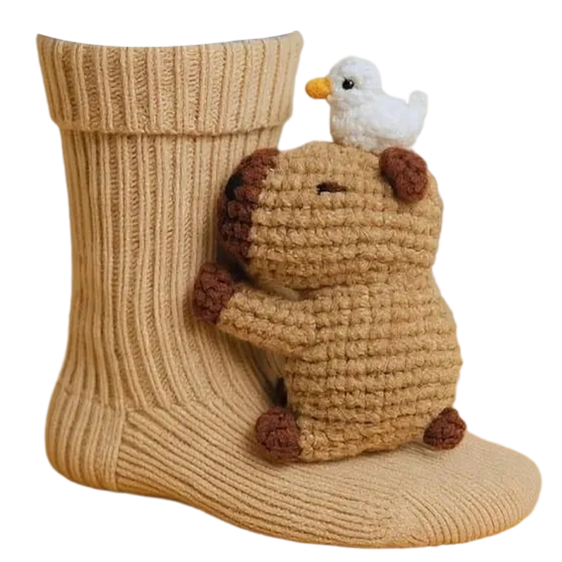 Non-slip house socks with a comfortable grip