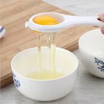 Egg separator for whites and yolks