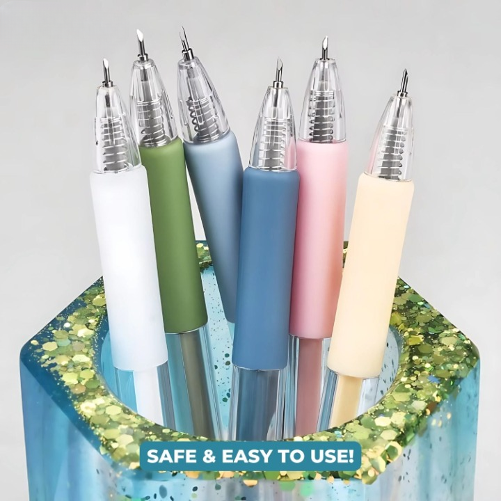 Precision Cutter with Rotary Blade – 6 Piece Set
